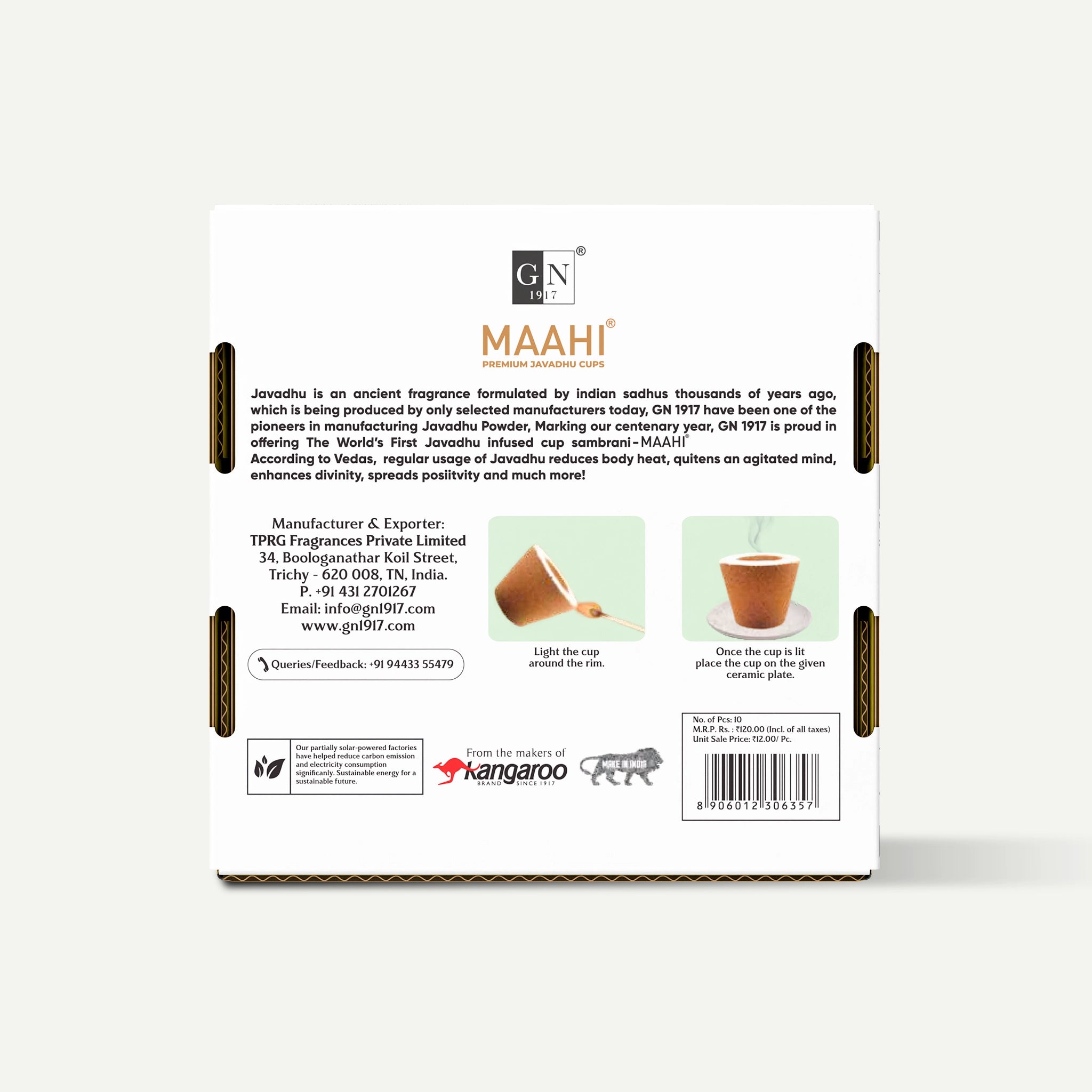 Maahi Javadhu Sambrani Cups