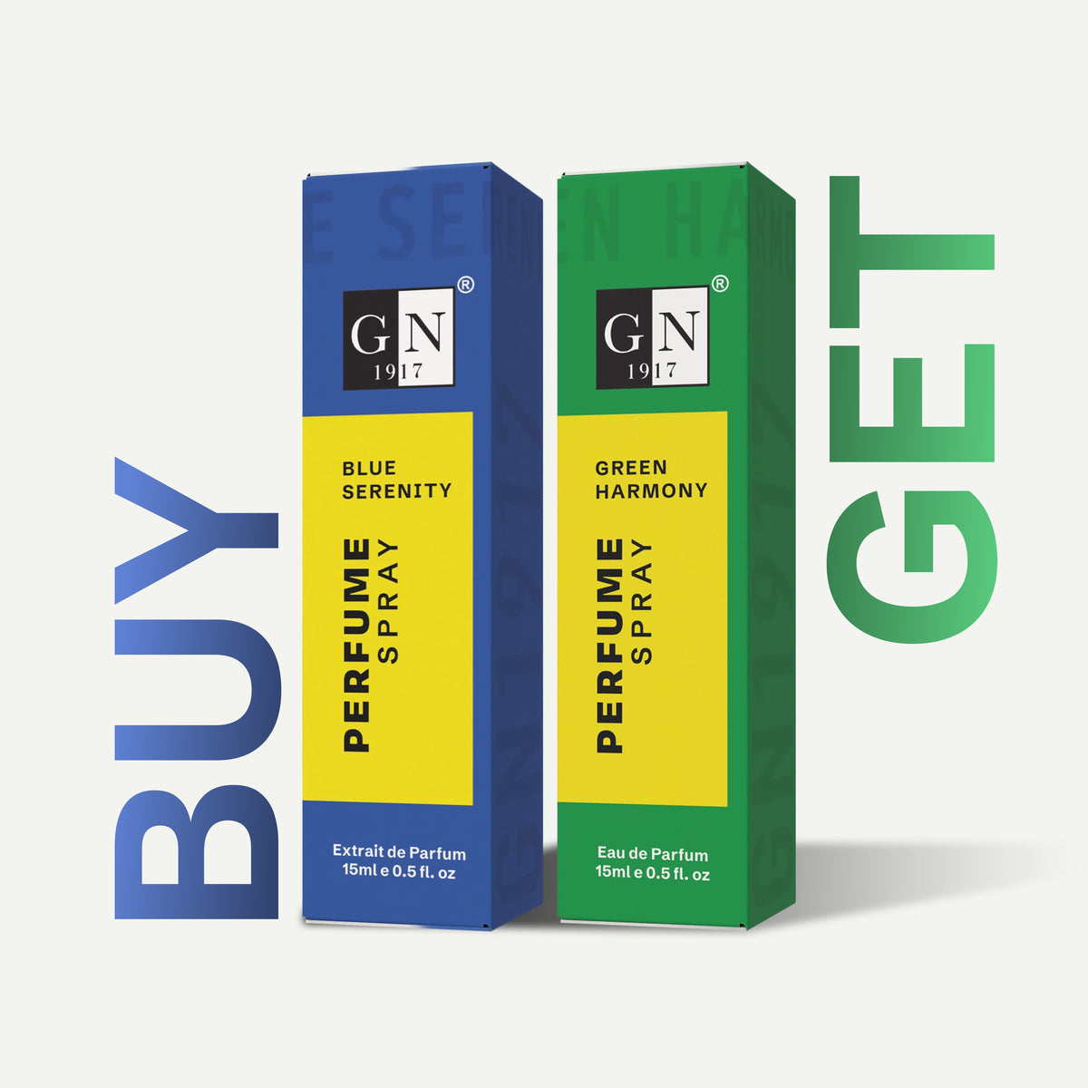 GN Perfume Combo Sale | Blue Serenity & Green Harmony (1 Each)
