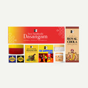 Monthly Pooja Essentials Combo | Agarbatti, Sambrani Cups, Dasangam Powder, Karpooram & Chandan Tika